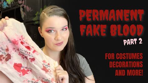 fake blood not stain clothes|theatrical blood recipe.